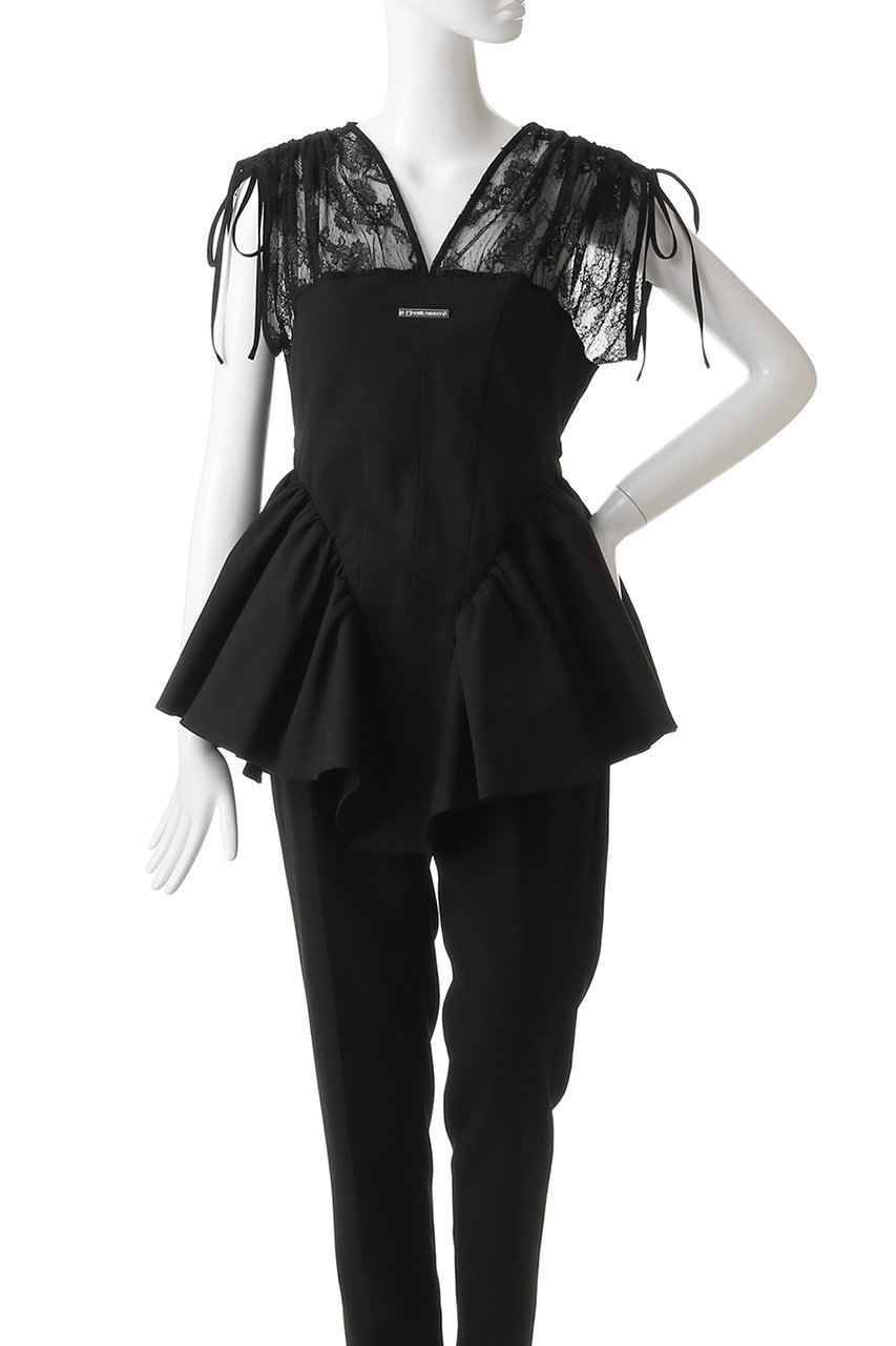 【プランク プロジェクト/PRANK PROJECT】のバルーンペプラムチュニック / Balloon Peplum Tunic 人気、トレンドファッション・服の通販 founy(ファニー) 　ファッション　Fashion　レディースファッション　Fashion for Women　ワンピース　Dresses　チュニック　Tunic Tops & Dresses　ウォッシャブル　Machine Washable　オーガンジー　Organza Fabric　シアー　Sheer, See-Through　チュニック　Tunic, Long Top　チュール　Tulip, Tulip Motif　ドローストリング　Drawstring, Pull Cord　フリル　Frill, Ruffle　ラッフル　Ruffle, Frill　レース　Lace, Lace Fabric　夏　Summer　other-7|ID: prp329100004899107 ipo3291000000036653516