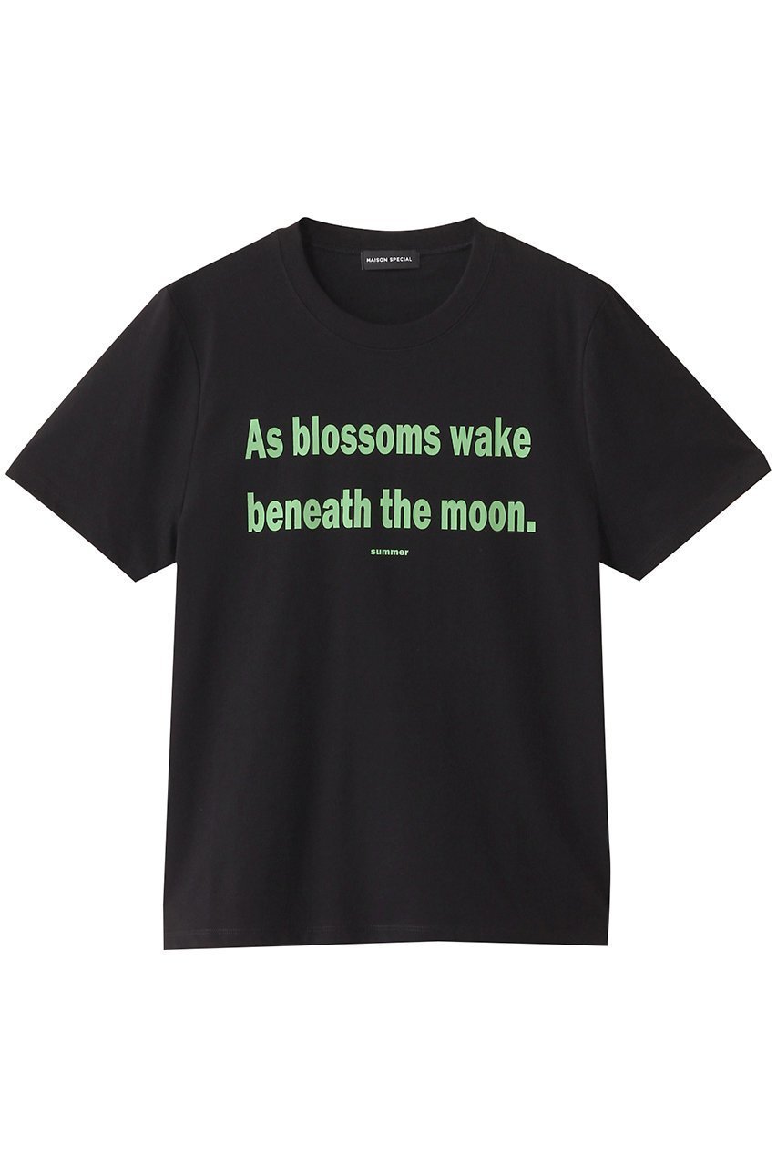 【メゾンスペシャル/MAISON SPECIAL】のTHE MOON T-shirt/THE MOON TEE インテリア・キッズ・メンズ・レディースファッション・服の通販 founy(ファニー) ファッション Fashion レディースファッション Fashion for Women トップス・カットソー Cut & Sew Tops シャツ・ブラウス・オフィスカジュアル Elegant Blouses & Button-Ups ロングTシャツ・Tシャツ Longline T-Shirts & Tees カットソー・ベーシックTシャツ Cut-and-Sewn Tops / Stretch Tees & Basics インナー Innerwear ショート Short, Short Length シンプル Simple, Minimal スリーブ Sleeve, Long Sleeve / Short Sleeve 羽織 Haori, Light Jacket ロング Long, Long-Length BLK(ブラック)|ID: prp329100004899112 ipo3291000000036653563