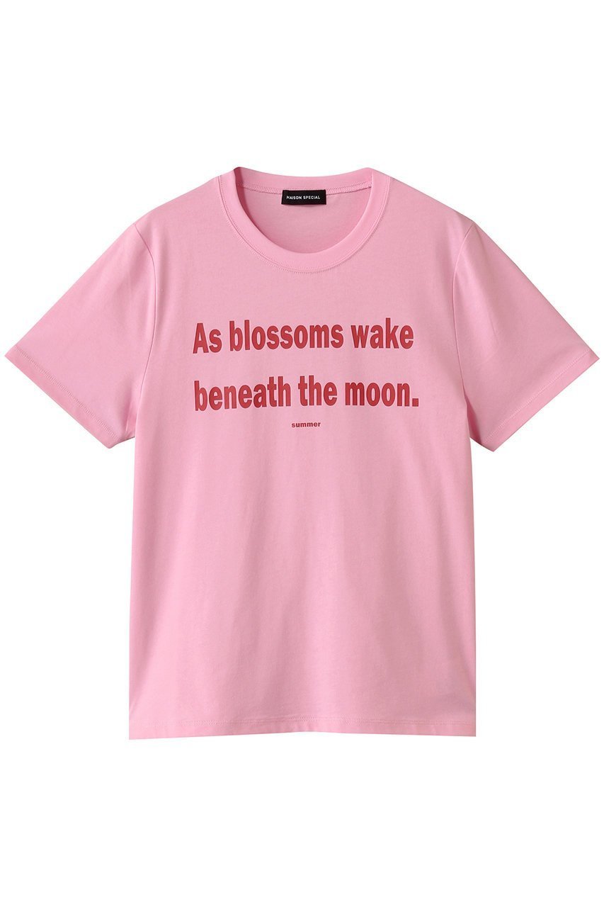 【メゾンスペシャル/MAISON SPECIAL】のTHE MOON T-shirt/THE MOON TEE インテリア・キッズ・メンズ・レディースファッション・服の通販 founy(ファニー) ファッション Fashion レディースファッション Fashion for Women トップス・カットソー Cut & Sew Tops シャツ・ブラウス・オフィスカジュアル Elegant Blouses & Button-Ups ロングTシャツ・Tシャツ Longline T-Shirts & Tees カットソー・ベーシックTシャツ Cut-and-Sewn Tops / Stretch Tees & Basics インナー Innerwear ショート Short, Short Length シンプル Simple, Minimal スリーブ Sleeve, Long Sleeve / Short Sleeve 羽織 Haori, Light Jacket ロング Long, Long-Length PNK(ピンク)|ID: prp329100004899112 ipo3291000000036653564