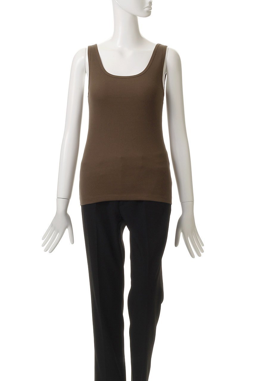 【エリオポール/heliopole】のリブタンクトップ 人気、トレンドファッション・服の通販 founy(ファニー) 　ファッション　Fashion　レディースファッション　Fashion for Women　トップス・カットソー　Cut & Sew Tops　キャミソール&ノースリーブ　Camisoles & Sleeveless Tops　シャツ・ブラウス・オフィスカジュアル　Elegant Blouses & Button-Ups　ロングTシャツ・Tシャツ　Longline T-Shirts & Tees　カットソー・ベーシックTシャツ　Cut-and-Sewn Tops / Stretch Tees & Basics　おすすめ　Recommended / Our Picks　キャミソール　Camisole, Spaghetti Strap Top　スクエア　Square, Square Shape　タンク　Tank Top, Sleeveless Top　デコルテ　Décolleté, Neckline　ベーシック　Basic, Essential　other-2|ID: prp329100004899114 ipo3291000000036653593