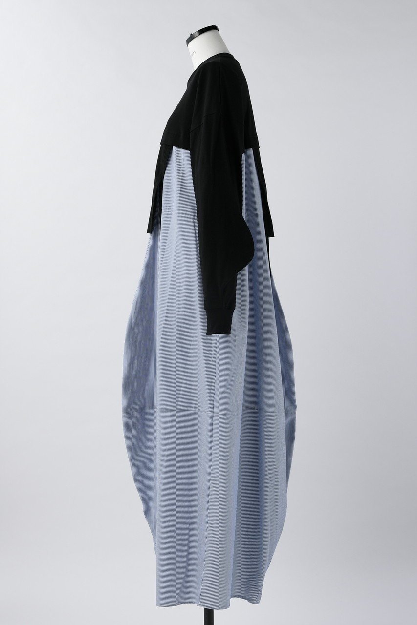 【ナゴンスタンス/nagonstans】のソフト天竺 CUT Combi DRS/ドレス 人気、トレンドファッション・服の通販 founy(ファニー) 　ファッション　Fashion　レディースファッション　Fashion for Women　ワンピース　Dresses　フォーマル・パーティードレス・結婚式用ドレス　Elegant & Casual Dresses　チュニック　Tunic Tops & Dresses　コンビ　Combo, Combination Style　チュニック　Tunic, Long Top　ドレス　Dress, One-Piece　ロング　Long, Long-Length　other-2|ID: prp329100004899133 ipo3291000000036653964