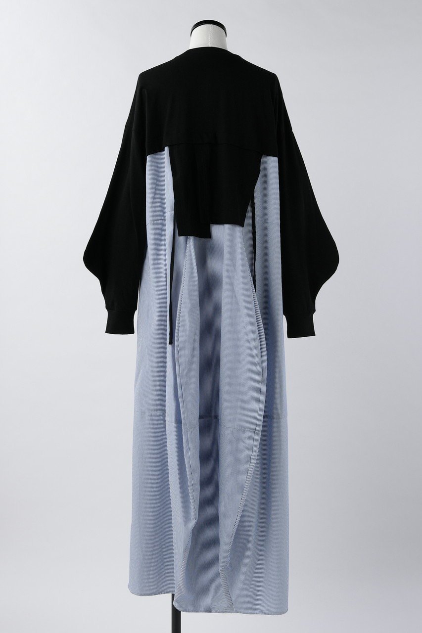 【ナゴンスタンス/nagonstans】のソフト天竺 CUT Combi DRS/ドレス 人気、トレンドファッション・服の通販 founy(ファニー) 　ファッション　Fashion　レディースファッション　Fashion for Women　ワンピース　Dresses　フォーマル・パーティードレス・結婚式用ドレス　Elegant & Casual Dresses　チュニック　Tunic Tops & Dresses　コンビ　Combo, Combination Style　チュニック　Tunic, Long Top　ドレス　Dress, One-Piece　ロング　Long, Long-Length　other-3|ID: prp329100004899133 ipo3291000000036653965