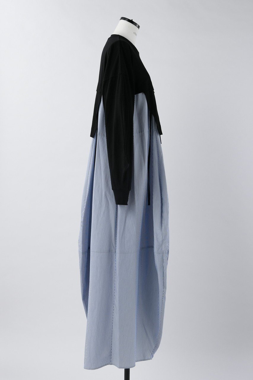 【ナゴンスタンス/nagonstans】のソフト天竺 CUT Combi DRS/ドレス 人気、トレンドファッション・服の通販 founy(ファニー) 　ファッション　Fashion　レディースファッション　Fashion for Women　ワンピース　Dresses　フォーマル・パーティードレス・結婚式用ドレス　Elegant & Casual Dresses　チュニック　Tunic Tops & Dresses　コンビ　Combo, Combination Style　チュニック　Tunic, Long Top　ドレス　Dress, One-Piece　ロング　Long, Long-Length　other-4|ID: prp329100004899133 ipo3291000000036653966