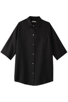 【エブール/ebure】の【Living】フレンチリネン 七分袖シャツ 人気、トレンドファッション・服の通販 founy(ファニー) ファッション Fashion レディースファッション Fashion for Women トップス・カットソー Cut & Sew Tops シャツ・ブラウス・オフィスカジュアル Elegant Blouses & Button-Ups ショート Short, Short Length スリーブ Sleeve, Long Sleeve / Short Sleeve フレンチ French, French Style リネン Linen, Linen Fabric 今季 This Season, Current Season 再入荷 Restock / Back in Stock 夏 Summer 定番 Standard, Basic Item thumbnail ブラック|ID: prp329100004899136 ipo3291000000036654080