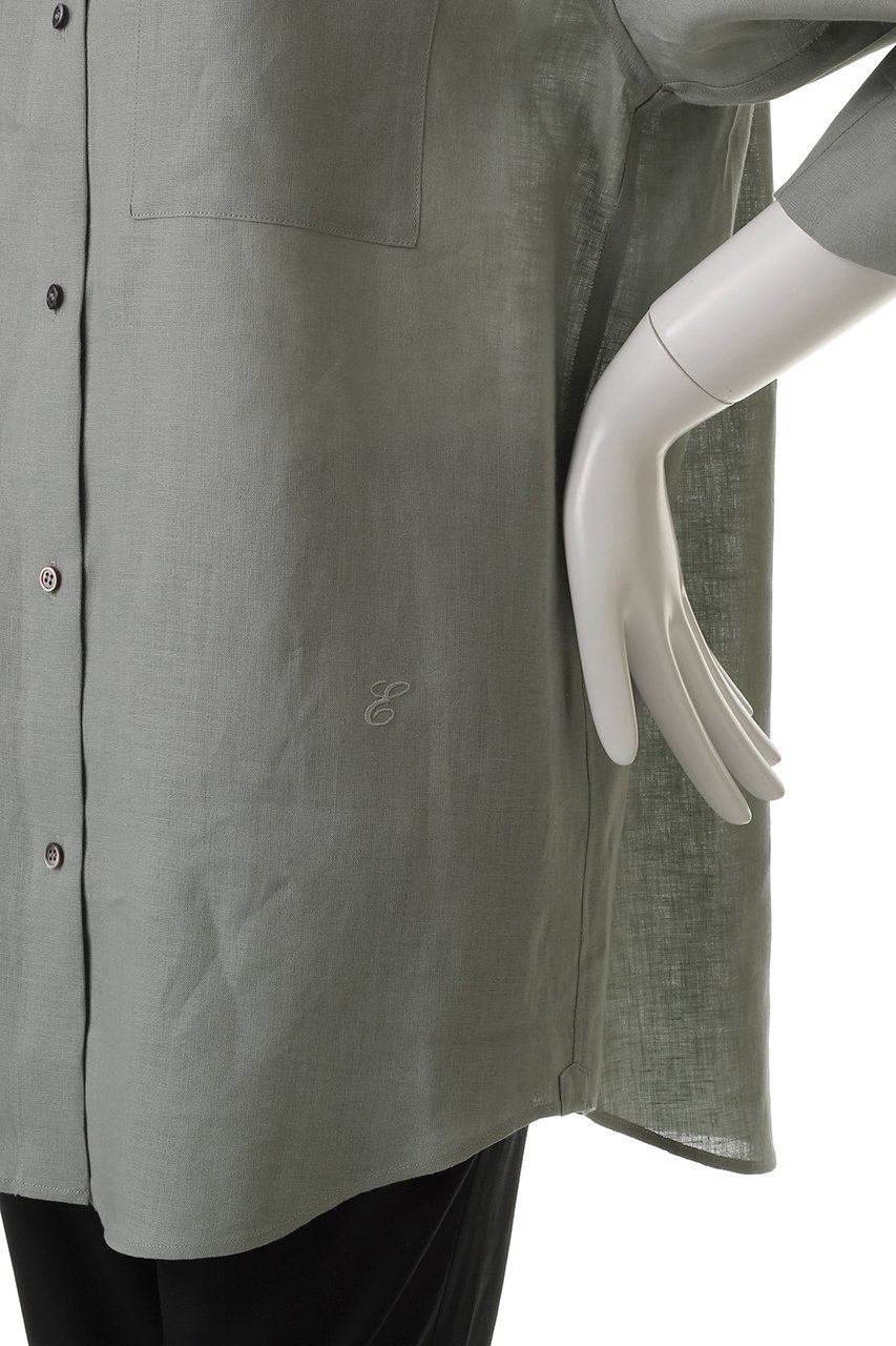 【エブール/ebure】の【Living】フレンチリネン 七分袖シャツ 人気、トレンドファッション・服の通販 founy(ファニー) 　ファッション　Fashion　レディースファッション　Fashion for Women　トップス・カットソー　Cut & Sew Tops　シャツ・ブラウス・オフィスカジュアル　Elegant Blouses & Button-Ups　ショート　Short, Short Length　スリーブ　Sleeve, Long Sleeve / Short Sleeve　フレンチ　French, French Style　リネン　Linen, Linen Fabric　今季　This Season, Current Season　再入荷　Restock / Back in Stock　夏　Summer　定番　Standard, Basic Item　other-5|ID: prp329100004899136 ipo3291000000036654084