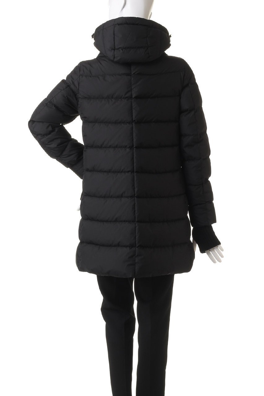 【ヘルノ/HERNO】のナイロンダウン フーディーコート 人気、トレンドファッション・服の通販 founy(ファニー) 　ファッション　Fashion　レディースファッション　Fashion for Women　アウター　Coat / Outerwear Collection　コート・ロングコート・ピーコート　Long Coats, Peacoats & More　ダウン　Down, Puffer　バランス　Balance, Style Balance　フィット　Fit, Slim Fit　ミドル　Middle Length, Mid Height　リブニット　Rib Knit, Ribbed Knit　エレガント 上品　Elegant　軽量　Lightweight, Ultra Light　防寒　Cold Protection, Winter-Ready　other-4|ID: prp329100004899139 ipo3291000000036654139