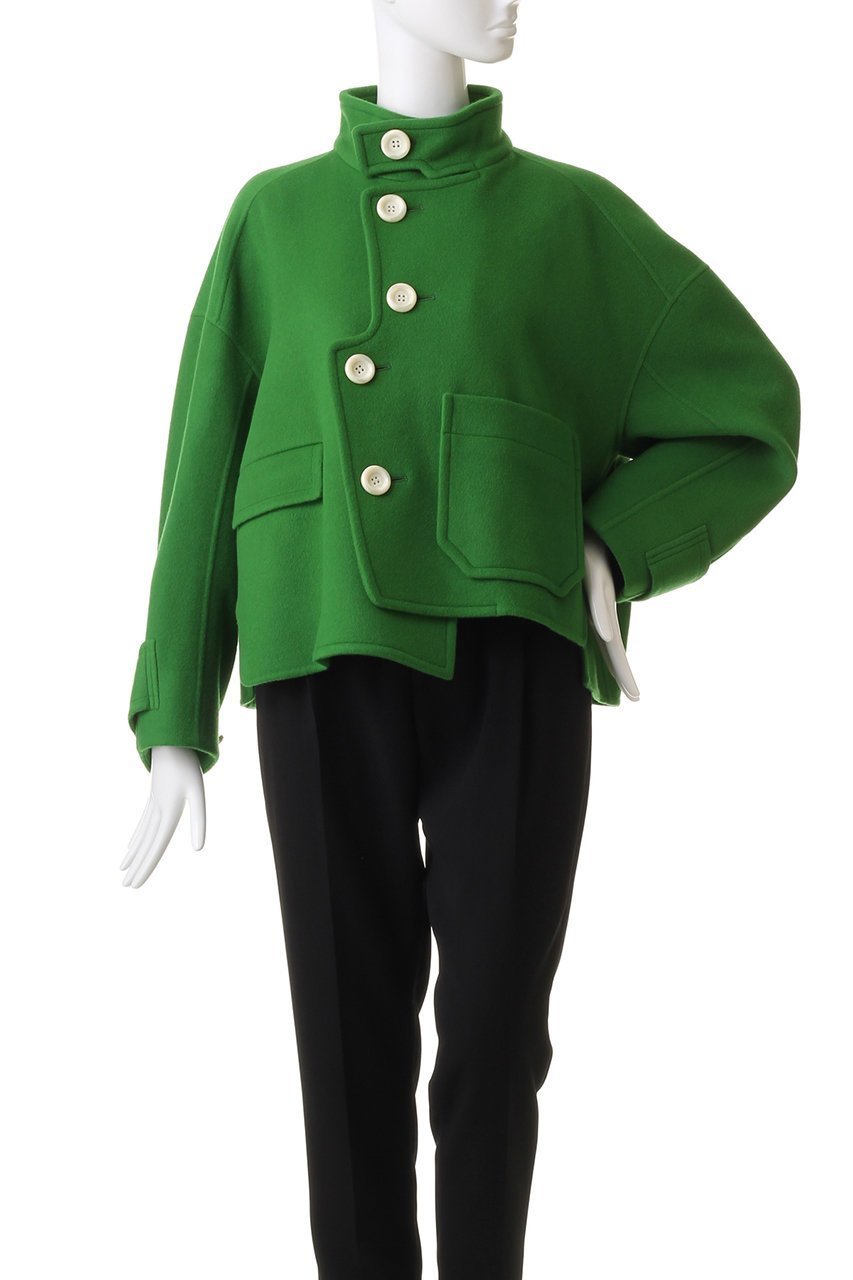 【ナゴンスタンス/nagonstans】のWOダブルフェイス アシンメトリー Short Coat/コート 人気、トレンドファッション・服の通販 founy(ファニー) 　ファッション　Fashion　レディースファッション　Fashion for Women　アウター　Coat / Outerwear Collection　コート・ロングコート・ピーコート　Long Coats, Peacoats & More　おすすめ　Recommended / Our Picks　アシンメトリー　Asymmetrical Style　ショート　Short, Short Length　ダブル　Double, Double-Breasted　フェイス　Face, Facial Design　ポケット　Pocket, Pocket Detail　エレガント 上品　Elegant　other-2|ID: prp329100004899142 ipo3291000000036654183