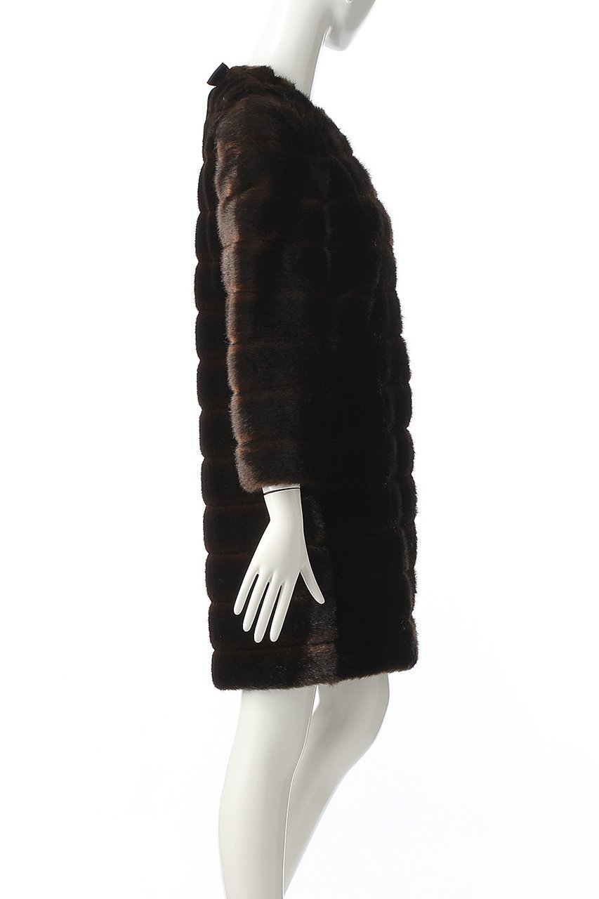 【ケイト スペード ニューヨーク/kate spade NEW YORK】のノーカラーファーコート 人気、トレンドファッション・服の通販 founy(ファニー) 　ファッション　Fashion　レディースファッション　Fashion for Women　アウター　Coat / Outerwear Collection　コート・ロングコート・ピーコート　Long Coats, Peacoats & More　インナー　Innerwear　リボン　Ribbon, Bow　冬　Winter / This Winter　other-3|ID: prp329100004899145 ipo3291000000036654301