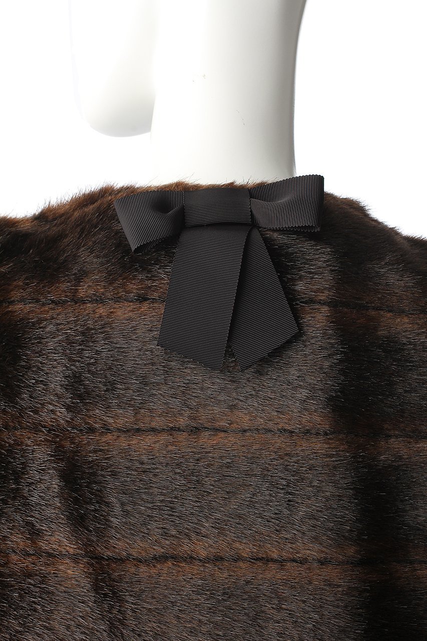 【ケイト スペード ニューヨーク/kate spade NEW YORK】のノーカラーファーコート 人気、トレンドファッション・服の通販 founy(ファニー) 　ファッション　Fashion　レディースファッション　Fashion for Women　アウター　Coat / Outerwear Collection　コート・ロングコート・ピーコート　Long Coats, Peacoats & More　インナー　Innerwear　リボン　Ribbon, Bow　冬　Winter / This Winter　other-5|ID: prp329100004899145 ipo3291000000036654303