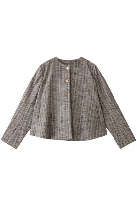 【オブリオ/AUBRIOT】 ネップツイード フレアシルエットジャケット人気、トレンドファッション・服の通販 founy(ファニー) ファッション Fashion レディースファッション Fashion for Women アウター Coat / Outerwear Collection レディースジャケット・軽アウター Jackets イタリア Italy クラシック Classic, Timeless Style シルク Silk, 100% Silk ジャケット Jacket, Outerwear ツイード/ツィード Choker, Choker Necklace ツイード Twill, Twill Weave ネップ Nepp, Slub Yarn ハンド Hand, Handmade フォルム Silhouette, Form フレア Flare, Flared メタル Metal, Metal Parts |ID:prp329100004899180