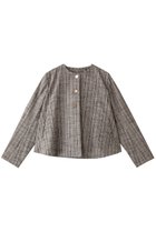 【オブリオ/AUBRIOT】のネップツイード フレアシルエットジャケット 人気、トレンドファッション・服の通販 founy(ファニー) ファッション Fashion レディースファッション Fashion for Women アウター Coat / Outerwear Collection レディースジャケット・軽アウター Jackets イタリア Italy クラシック Classic, Timeless Style シルク Silk, 100% Silk ジャケット Jacket, Outerwear ツイード／ツィード Choker, Choker Necklace ツイード Twill, Twill Weave ネップ Nepp, Slub Yarn ハンド Hand, Handmade フォルム Silhouette, Form フレア Flare, Flared メタル Metal, Metal Parts thumbnail ベージュ|ID: prp329100004899180 ipo3291000000036654661