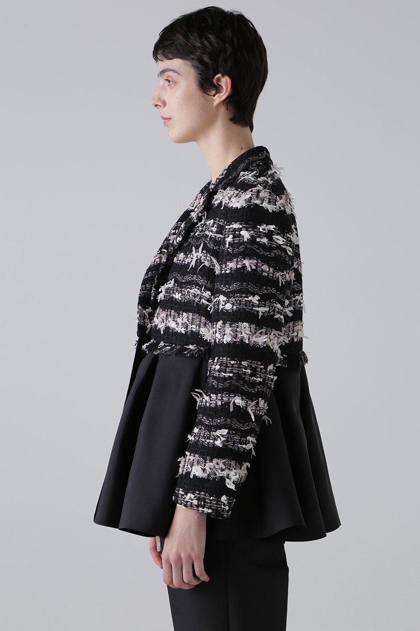 【アドーア/ADORE】のヘイジーサクラツィードジャケット 人気、トレンドファッション・服の通販 founy(ファニー) 　ファッション　Fashion　レディースファッション　Fashion for Women　アウター　Coat / Outerwear Collection　レディースジャケット・軽アウター　Jackets　シルク　Silk, 100% Silk　ジャケット　Jacket, Outerwear　ツイード／ツィード　Choker, Choker Necklace　テーラード　Tailored, Tailored Fit　バランス　Balance, Style Balance　フェミニン　Feminine, Girly　フランス　France, French　ペプラム　Peplum, Flared Hem　エレガント 上品　Elegant　other-4|ID: prp329100004899201 ipo3291000000036654869