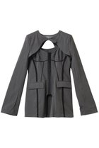 【プランク プロジェクト/PRANK PROJECT】のランジェリーボレロジャケット / Lingerie Bolero Jacket 人気、トレンドファッション・服の通販 founy(ファニー) ファッション Fashion レディースファッション Fashion for Women アウター Coat / Outerwear Collection レディースジャケット・軽アウター Jackets ボレロ・ショート丈ジャケット / ドレス羽織りに Boleros & Short Jackets キャミソール Camisole, Spaghetti Strap Top ジャケット Jacket, Outerwear ストライプ Stripe, Striped Pattern トリミング Trimming, Decorative Edge ボレロ Bolero, Short Cardigan マニッシュ Mannish, Boyish レース Lace, Lace Fabric thumbnail GRY(グレー)|ID: prp329100004899205 ipo3291000000036654911