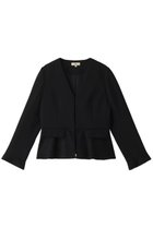 【エムダブリュー/MW】のトリアセテート(H) VIRGIN WOOLVネックジャケット 人気、トレンドファッション・服の通販 founy(ファニー) ファッション Fashion レディースファッション Fashion for Women アウター Coat / Outerwear Collection レディースジャケット・軽アウター Jackets おすすめ Recommended / Our Picks ジャケット Jacket, Outerwear ジョーゼット Georgette, Semi-Sheer Fabric スペシャル Special, Limited Edition セットアップ Set-Up, Coordinated Outfit ビジネス 仕事 通勤 Business / Work / Commuting thumbnail ブラック|ID: prp329100004899222 ipo3291000000036655084