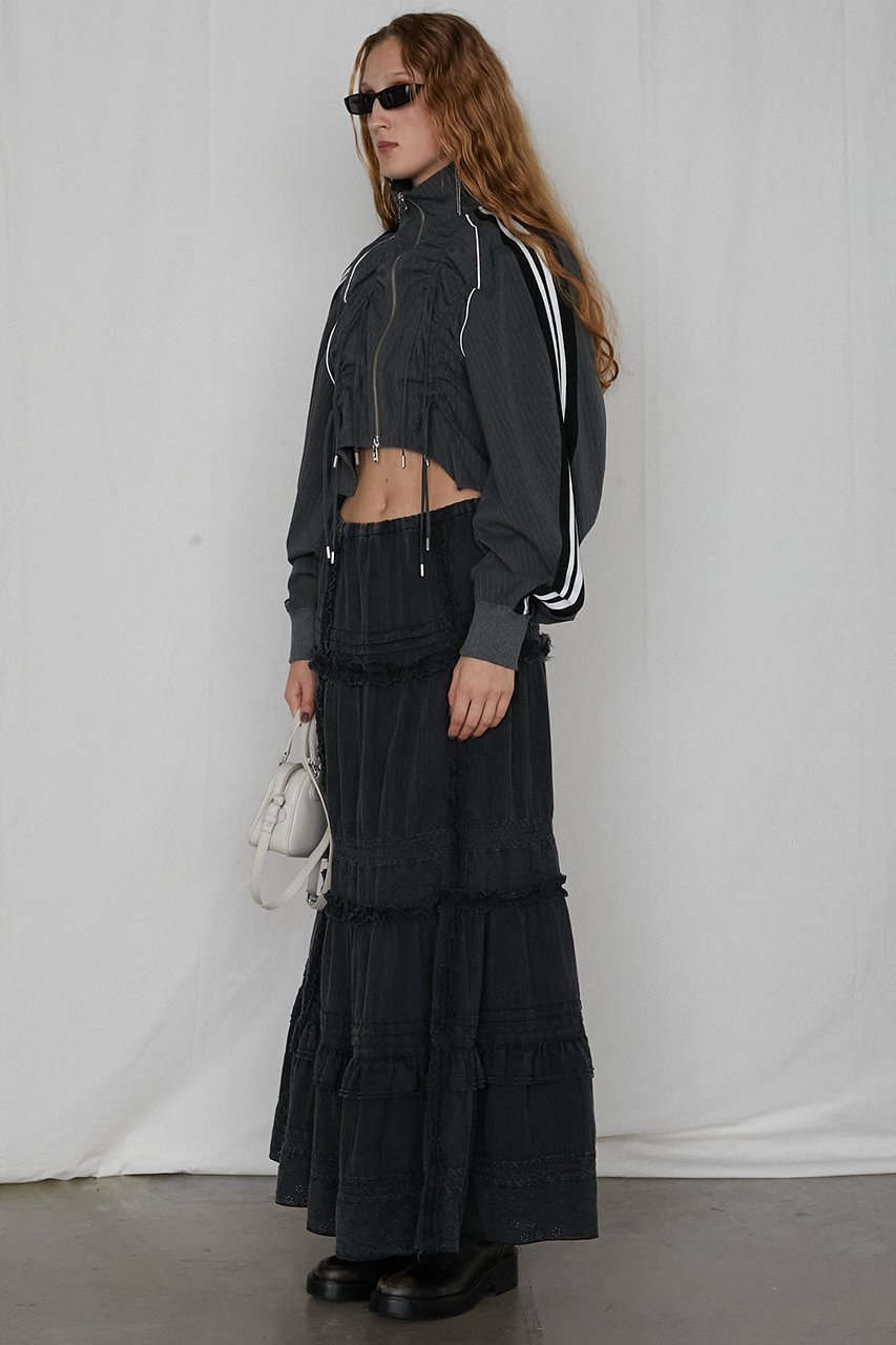 【プランク プロジェクト/PRANK PROJECT】のピグメントコットンレースマキシスカート / Pigment Cotton Lace Maxi Skirt 人気、トレンドファッション・服の通販 founy(ファニー) 　ファッション　Fashion　レディースファッション　Fashion for Women　スカート　Skirts　ロングスカート　Long Skirts / Maxi & Midi Skirts　シューズ　Shoes, Footwear　ジャケット　Jacket, Outerwear　セットアップ　Set-Up, Coordinated Outfit　フリル　Frill, Ruffle　マキシ　Maxi, Full Length　レース　Lace, Lace Fabric　ロング　Long, Long-Length　今季　This Season, Current Season　other-7|ID: prp329100004899235 ipo3291000000036655217