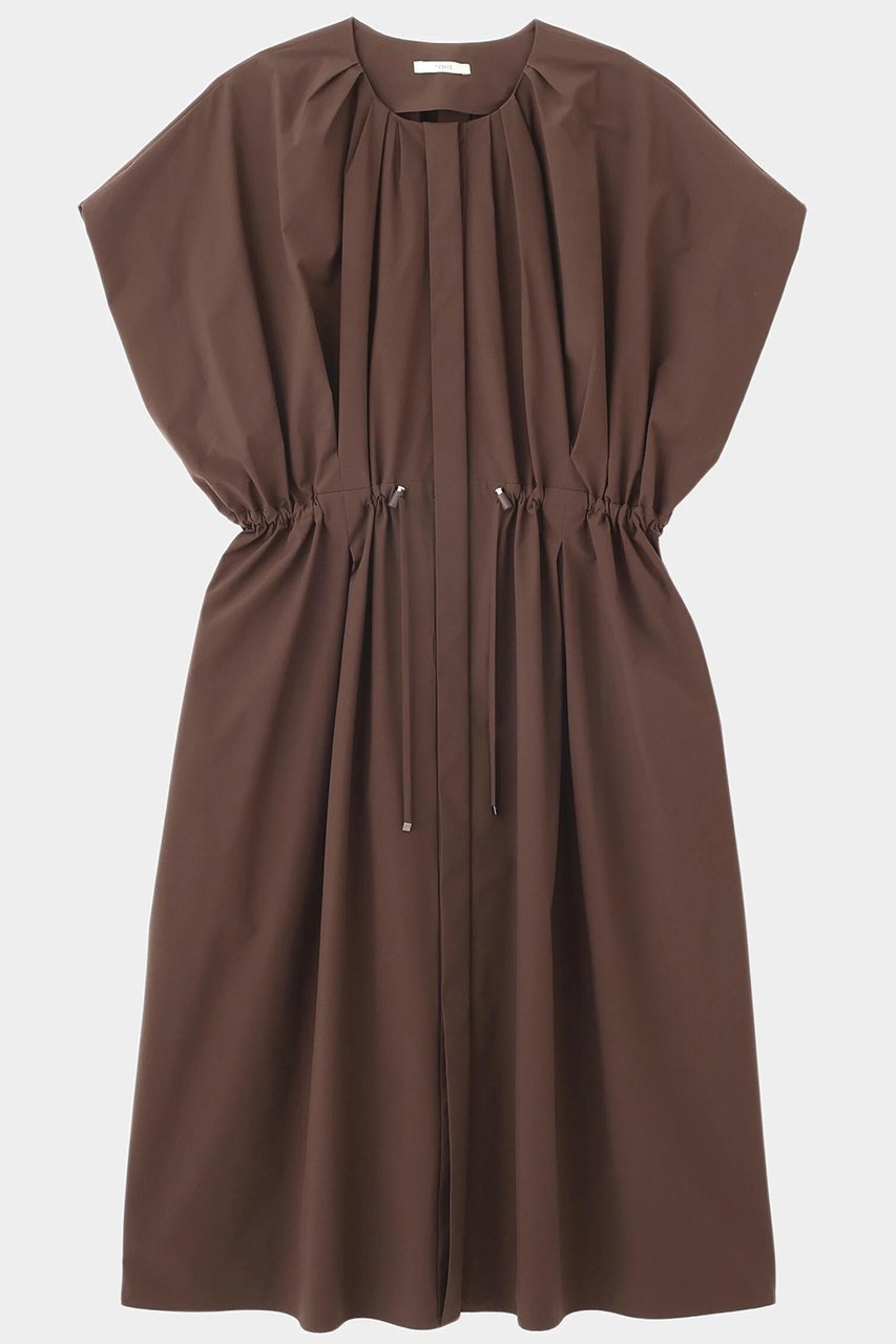 【ル フィル/LE PHIL】のSOLOTEXブロードジレワンピース インテリア・キッズ・メンズ・レディースファッション・服の通販 founy(ファニー) 　ファッション　Fashion　レディースファッション　Fashion for Women　アウター　Coat / Outerwear Collection　ワンピース　Dresses　チュニック　Tunic Tops & Dresses　スタンダード　Standard, Basic　スリーブ　Sleeve, Long Sleeve / Short Sleeve　チュニック　Tunic, Long Top　定番　Standard, Basic Item　ブラウン|ID: prp329100004899236 ipo3291000000036655221