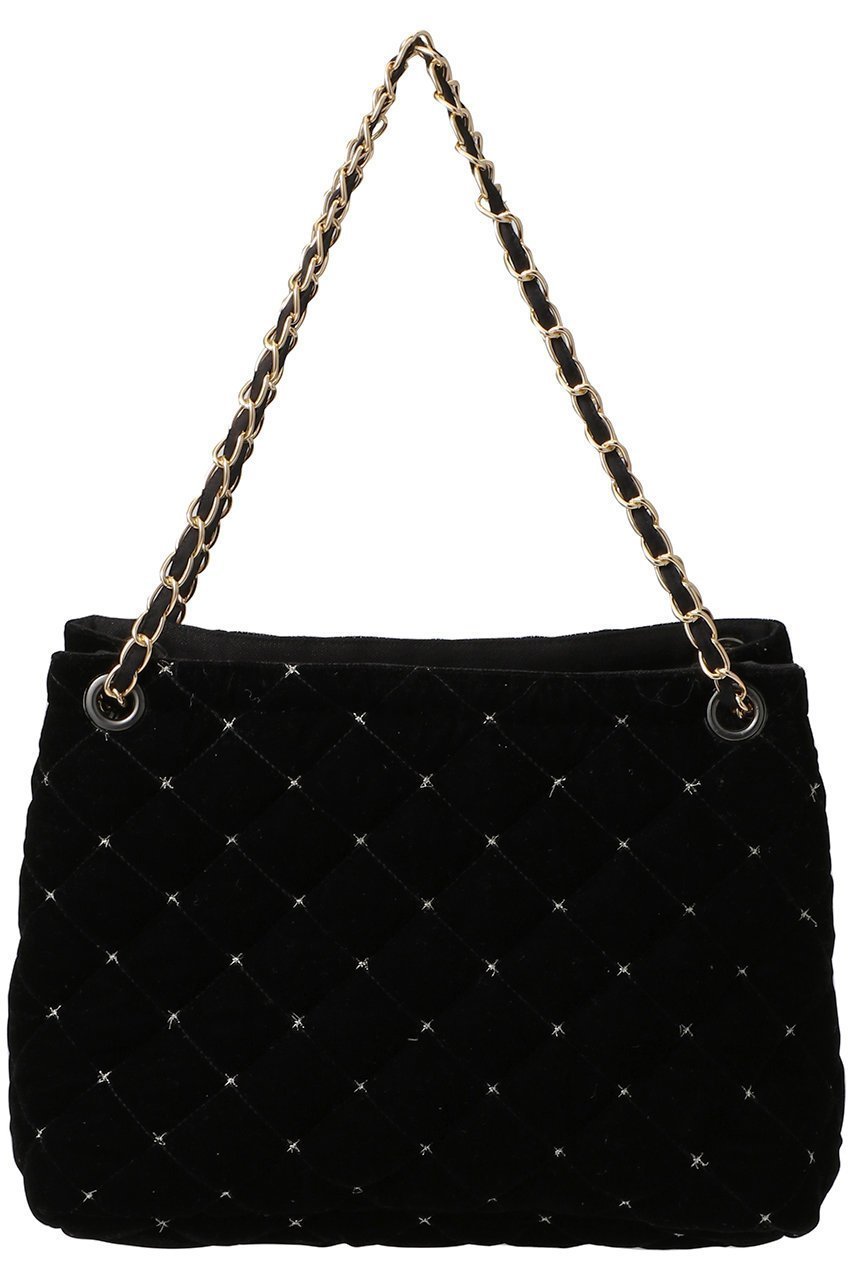 【マリュス/MALUS】の【ELLE SHOP限定】2WAY ベルベット ショルダーバッグ インテリア・キッズ・メンズ・レディースファッション・服の通販 founy(ファニー) 　ファッション　Fashion　レディースファッション　Fashion for Women　バッグ　Bags　チェーン　Chain, Chain Strap　パーティ　Party, Party Style　ベルベット　Velvet, Velvety　リュクス　Luxury, Elegant, High-End, Chic　ブラック|ID: prp329100004899267 ipo3291000000036655444
