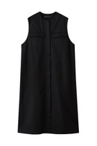 【ミズイロ インド/mizuiro ind】のポケット付きクルーネックロングジレ black|ID: prp329100004899285 ipo3291000000036655576