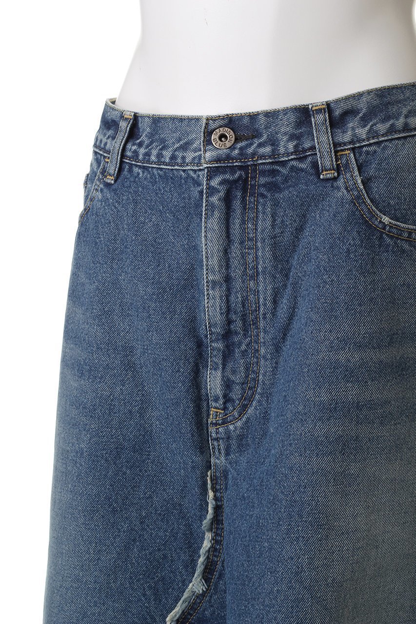 【マディソンブルー/MADISONBLUE】の5POCKET REMAKE A-LINE SK DENIM 5ポケットリメイクデニムAラインスカート 人気、トレンドファッション・服の通販 founy(ファニー) 　ファッション　Fashion　レディースファッション　Fashion for Women　スカート　Skirts　Aライン・フレアスカート　A-Line & Flared Skirts　デニム　Denim, Jeans Material　ビッグ　Big, Oversized　ポケット　Pocket, Pocket Detail　リメイク　Remake, Reconstructed　ヴィンテージ　Vintage Style　台形　A-Line, Trapezoid Shape　other-5|ID: prp329100004899289 ipo3291000000036655621