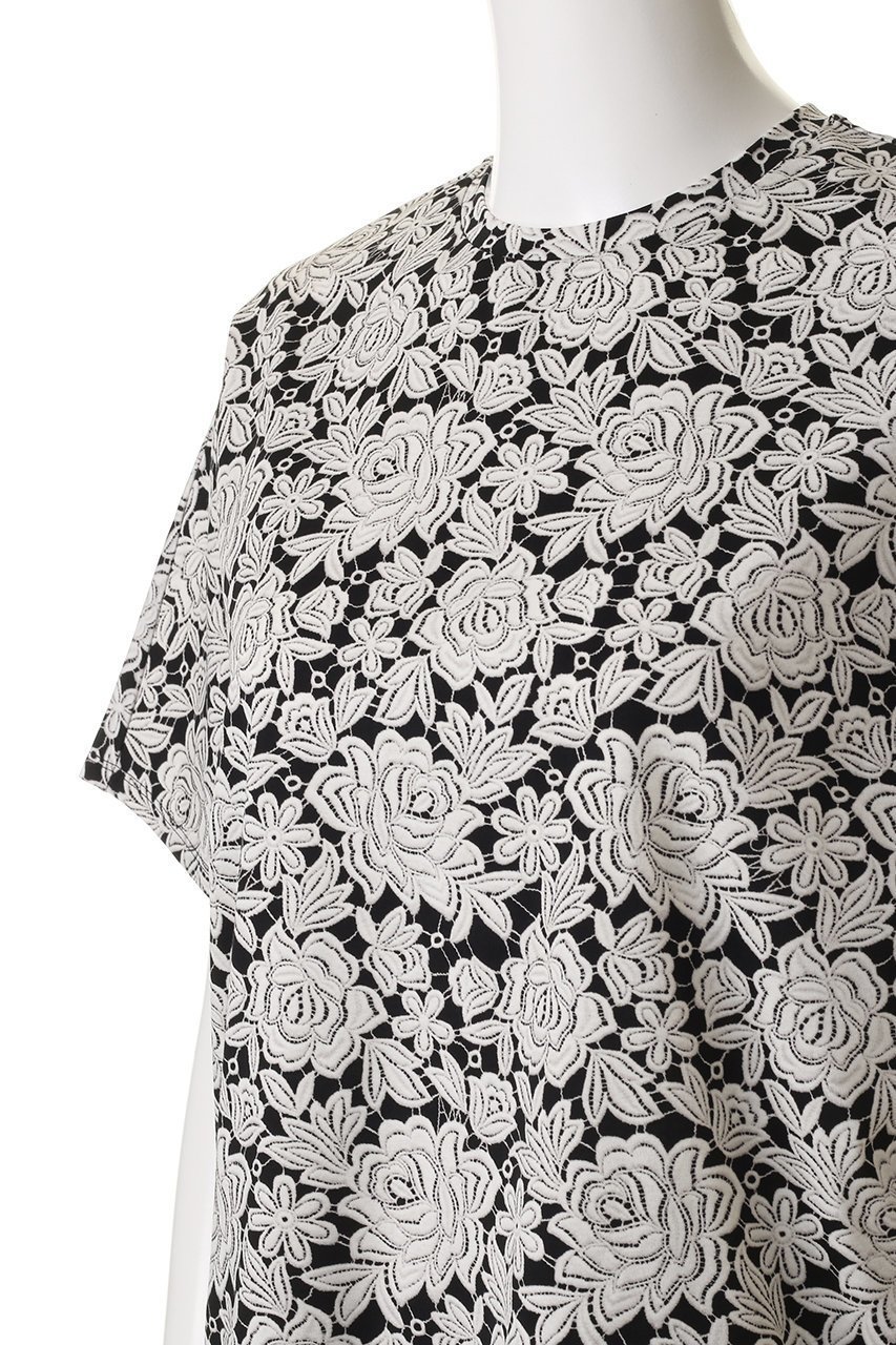 【アミカ/AMICA】のヴィンテージレースTシャツ 人気、トレンドファッション・服の通販 founy(ファニー) 　ファッション　Fashion　レディースファッション　Fashion for Women　アウター　Coat / Outerwear Collection　トップス・カットソー　Cut & Sew Tops　シャツ・ブラウス・オフィスカジュアル　Elegant Blouses & Button-Ups　ロングTシャツ・Tシャツ　Longline T-Shirts & Tees　ベスト&ジレ / 重ね着スタイル　Vests & Gilets　カットソー・ベーシックTシャツ　Cut-and-Sewn Tops / Stretch Tees & Basics　エレガント 上品　Elegant　コレクション　Collection, Seasonal Line　ショート　Short, Short Length　スリーブ　Sleeve, Long Sleeve / Short Sleeve　プリント　Print, Printed Pattern　モノトーン　Monotone, Black and White　レース　Lace, Lace Fabric　定番　Standard, Basic Item　other-5|ID: prp329100004899291 ipo3291000000036655639