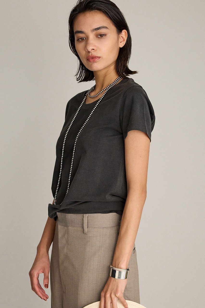 【ブリル/BRILL】のビンテージライククルーネックTシャツ 人気、トレンドファッション・服の通販 founy(ファニー) 　ファッション　Fashion　レディースファッション　Fashion for Women　トップス・カットソー　Cut & Sew Tops　シャツ・ブラウス・オフィスカジュアル　Elegant Blouses & Button-Ups　ロングTシャツ・Tシャツ　Longline T-Shirts & Tees　カットソー・ベーシックTシャツ　Cut-and-Sewn Tops / Stretch Tees & Basics　コンパクト　Compact, Small Size　ショート　Short, Short Length　シンプル　Simple, Minimal　スリーブ　Sleeve, Long Sleeve / Short Sleeve　ラウンド　Round, Round Neck　ワーク　Workwear, Utility Style　ヴィンテージ　Vintage Style　other-2|ID: prp329100004899293 ipo3291000000036655656