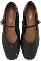 【ダニエラ アンド ジェマ/Daniella & GEMMA】のスタッズメリージェーンフラットシューズ 人気、トレンドファッション・服の通販 founy(ファニー) ファッション Fashion レディースファッション Fashion for Women クッション Cushion, Throw Pillow シューズ Shoes, Footwear シルバー Silver, Metallic Silver スタッズ Studs, Metal Accents トレンド Trend, Trending Now フラット Flat, Flat Shoes メタル Metal, Metal Parts ラップ Wrap, Wrap Design thumbnail ブラック|ID: prp329100004899313 ipo3291000000036655812