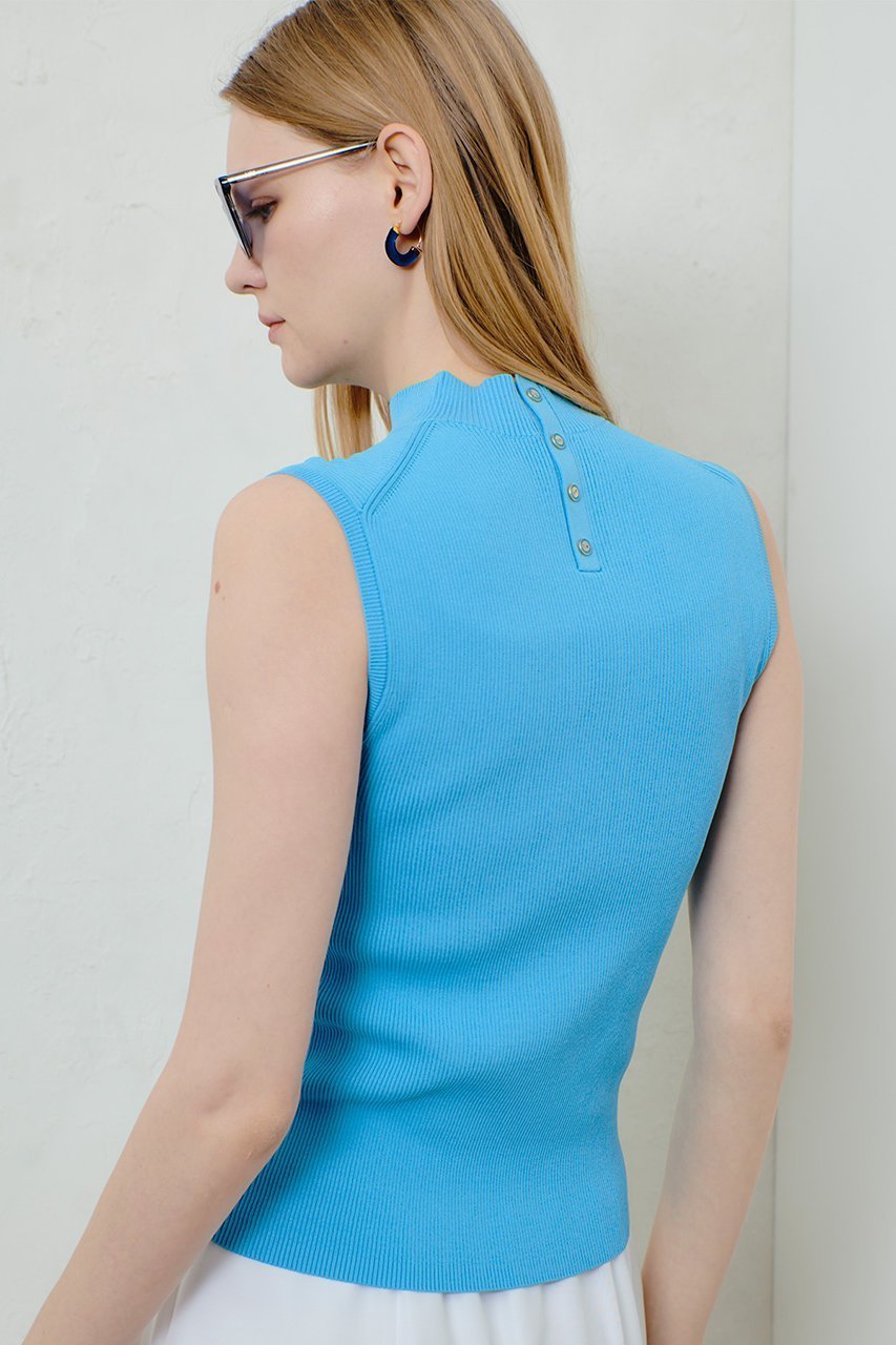 【アルアバイル/allureville】のバック釦プルオーバー 人気、トレンドファッション・服の通販 founy(ファニー) 　ファッション　Fashion　レディースファッション　Fashion for Women　トップス・カットソー　Cut & Sew Tops　ニット　Knit Tops & Sweaters　カジュアルプルオーバー・ニットトップス　Pullovers & Knit Tops / Casual Pullovers　ショート　Short, Short Length　シンプル　Simple, Minimal　デニム　Denim, Jeans Material　ボトム　Bottoms, Lower Wear　人気　Popular, Best Seller　夏　Summer　other-8|ID: prp329100004899322 ipo3291000000036655911