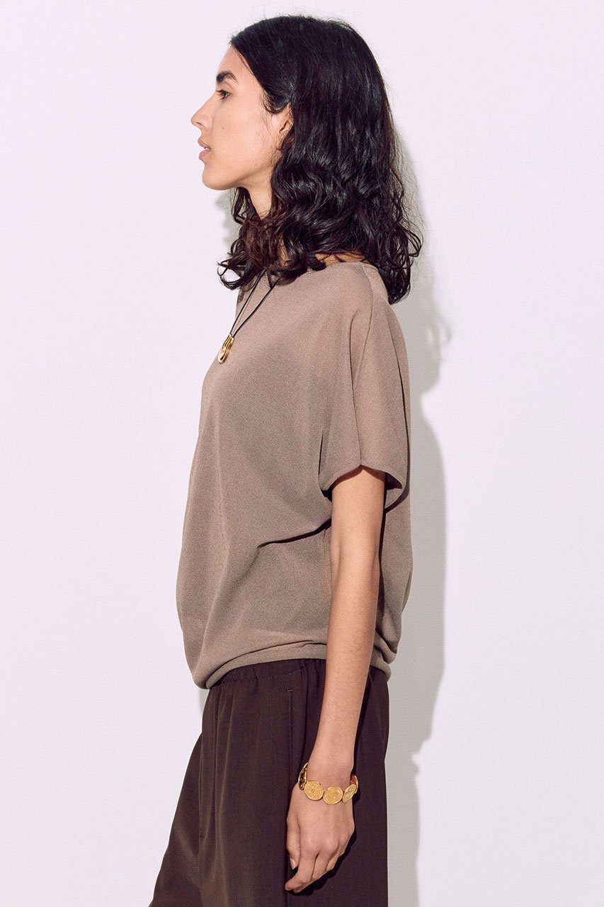 【ブリル/BRILL】のシアーアシンメトリープルオーバー 人気、トレンドファッション・服の通販 founy(ファニー) 　ファッション　Fashion　レディースファッション　Fashion for Women　トップス・カットソー　Cut & Sew Tops　ニット　Knit Tops & Sweaters　カジュアルプルオーバー・ニットトップス　Pullovers & Knit Tops / Casual Pullovers　アシンメトリー　Asymmetrical Style　エレガント 上品　Elegant　シアー　Sheer, See-Through　ドレープ　Drape, Draping Fabric　other-2|ID: prp329100004899323 ipo3291000000036655914