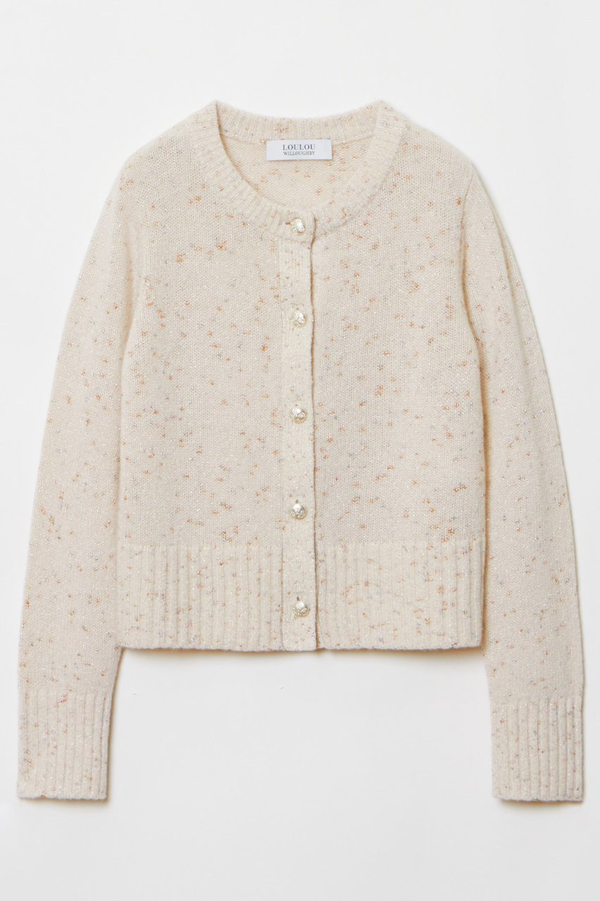 【アルアバイル/allureville】の【LOULOU WILLOUGHBY】LINSIEMEカーディガン インテリア・キッズ・メンズ・レディースファッション・服の通販 founy(ファニー) 　ファッション　Fashion　レディースファッション　Fashion for Women　トップス・カットソー　Cut & Sew Tops　ニット　Knit Tops & Sweaters　カーディガン・羽織り　Layered Style Cardigans　おすすめ　Recommended / Our Picks　イタリア　Italy　カーディガン　Cardigan, Knitwear　コレクション　Collection, Seasonal Line　フロント　Front, Front Design　冬　Winter / This Winter　オフホワイト|ID: prp329100004899326 ipo3291000000036655934