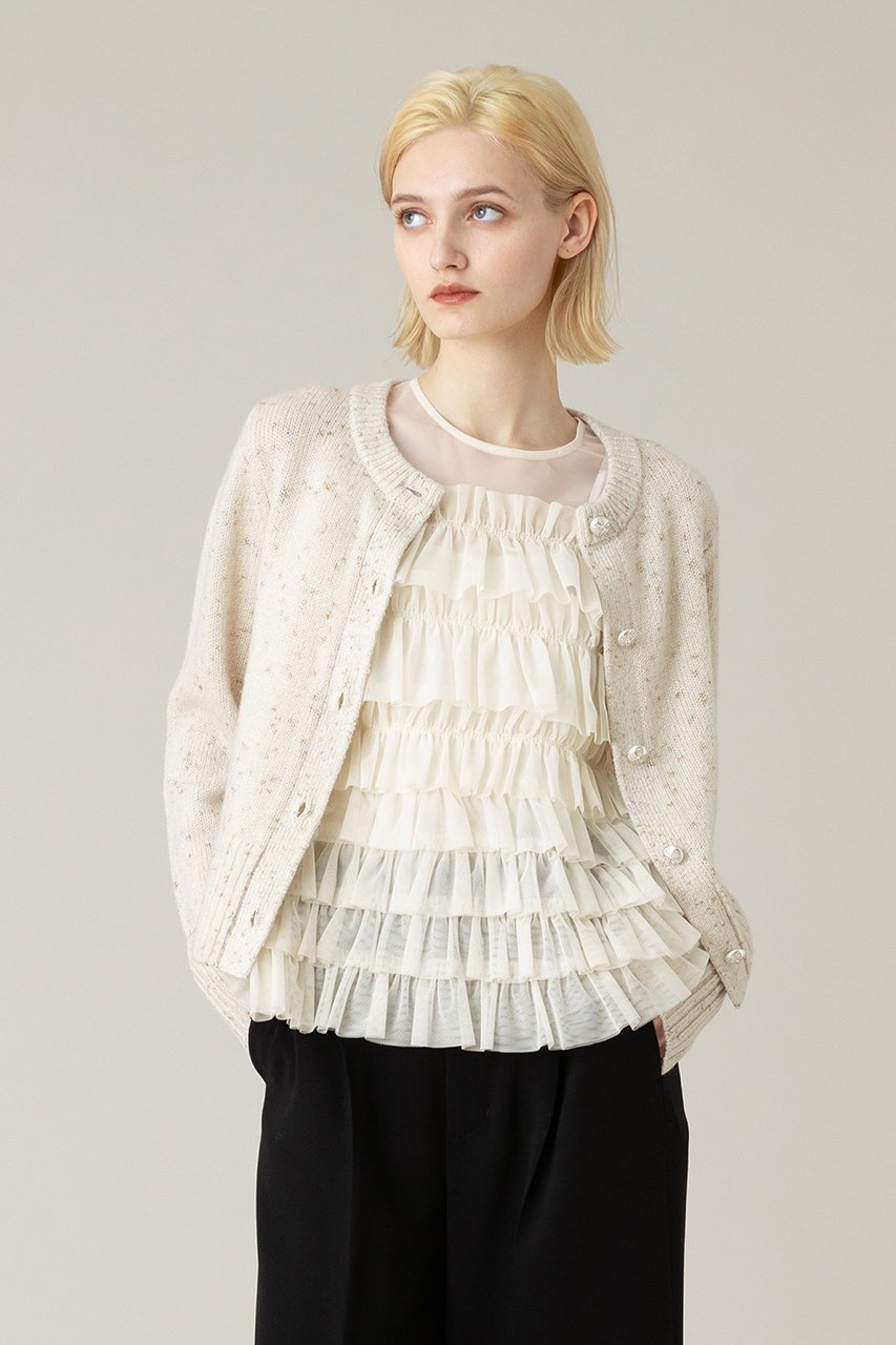 【アルアバイル/allureville】の【LOULOU WILLOUGHBY】LINSIEMEカーディガン 人気、トレンドファッション・服の通販 founy(ファニー) 　ファッション　Fashion　レディースファッション　Fashion for Women　トップス・カットソー　Cut & Sew Tops　ニット　Knit Tops & Sweaters　カーディガン・羽織り　Layered Style Cardigans　おすすめ　Recommended / Our Picks　イタリア　Italy　カーディガン　Cardigan, Knitwear　コレクション　Collection, Seasonal Line　フロント　Front, Front Design　冬　Winter / This Winter　other-6|ID: prp329100004899326 ipo3291000000036655939