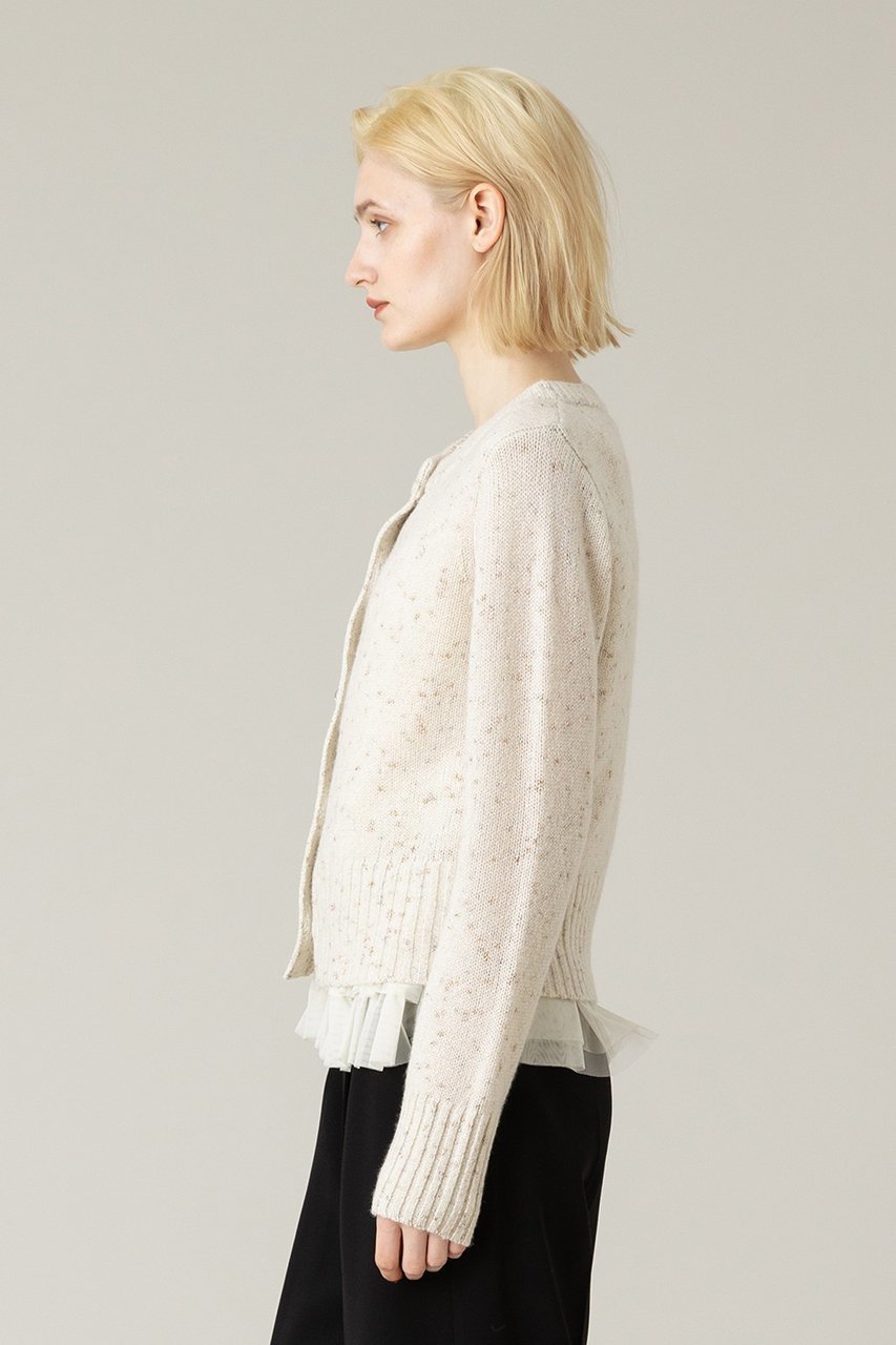 【アルアバイル/allureville】の【LOULOU WILLOUGHBY】LINSIEMEカーディガン 人気、トレンドファッション・服の通販 founy(ファニー) 　ファッション　Fashion　レディースファッション　Fashion for Women　トップス・カットソー　Cut & Sew Tops　ニット　Knit Tops & Sweaters　カーディガン・羽織り　Layered Style Cardigans　おすすめ　Recommended / Our Picks　イタリア　Italy　カーディガン　Cardigan, Knitwear　コレクション　Collection, Seasonal Line　フロント　Front, Front Design　冬　Winter / This Winter　other-7|ID: prp329100004899326 ipo3291000000036655940