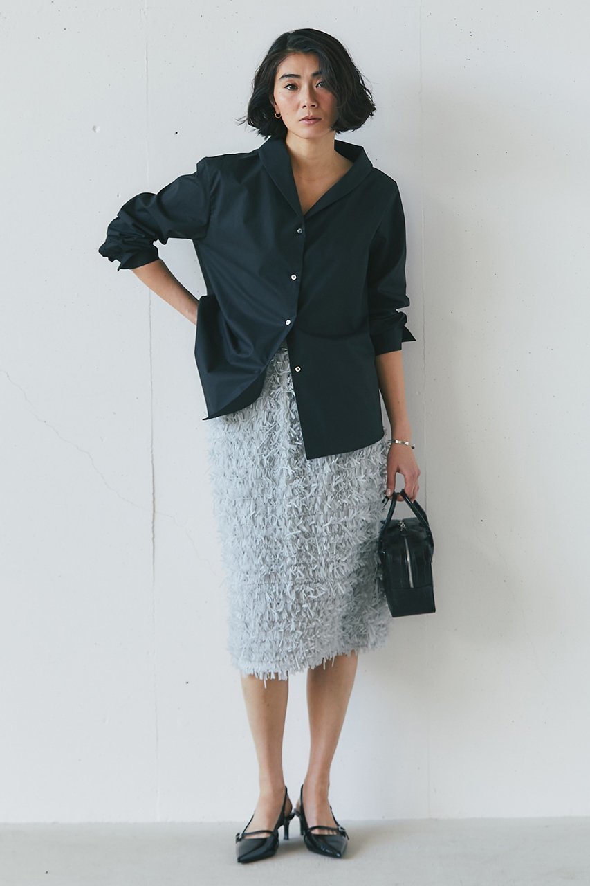 【ジェイドット/j.】のテープヤーンジャガードスカート 人気、トレンドファッション・服の通販 founy(ファニー) 　ファッション　Fashion　レディースファッション　Fashion for Women　スカート　Skirts　おすすめ　Recommended / Our Picks　クラシカル　Classical, Vintage-Inspired　セットアップ　Set-Up, Coordinated Outfit　タートルネック　Turtleneck, High Neck　フェミニン　Feminine, Girly　エレガント 上品　Elegant　other-8|ID: prp329100004899332 ipo3291000000036656020