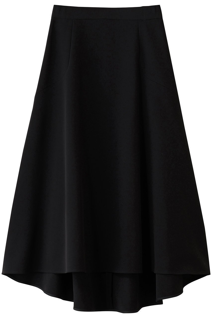 【エムダブリュー/MW】のトリアセテート(NS)フレア スカート インテリア・キッズ・メンズ・レディースファッション・服の通販 founy(ファニー) 　ファッション　Fashion　レディースファッション　Fashion for Women　スカート　Skirts　Aライン・フレアスカート　A-Line & Flared Skirts　ロングスカート　Long Skirts / Maxi & Midi Skirts　シンプル　Simple, Minimal　ジュエリー　Jewelry, Accessories　ストレッチ　Stretch, Stretchy Fabric　ファブリック　Fabric, Textile　フレア　Flare, Flared　ヘムライン　Hemline, Bottom Cut　ロング　Long, Long-Length　エレガント 上品　Elegant　ブラック|ID: prp329100004899336 ipo3291000000036656055