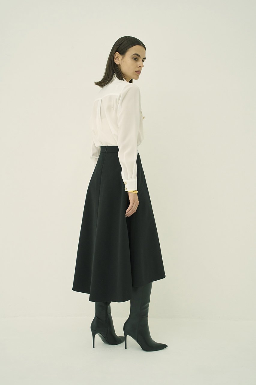 【エムダブリュー/MW】のトリアセテート(NS)フレア スカート 人気、トレンドファッション・服の通販 founy(ファニー) 　ファッション　Fashion　レディースファッション　Fashion for Women　スカート　Skirts　Aライン・フレアスカート　A-Line & Flared Skirts　ロングスカート　Long Skirts / Maxi & Midi Skirts　シンプル　Simple, Minimal　ジュエリー　Jewelry, Accessories　ストレッチ　Stretch, Stretchy Fabric　ファブリック　Fabric, Textile　フレア　Flare, Flared　ヘムライン　Hemline, Bottom Cut　ロング　Long, Long-Length　エレガント 上品　Elegant　other-8|ID: prp329100004899336 ipo3291000000036656062