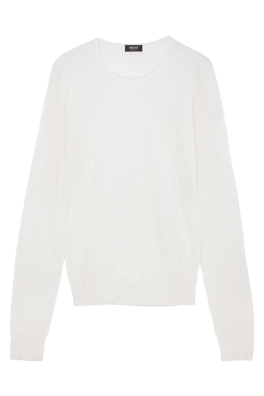 【イリスフォーセブン/IRIS 47】のカシミヤ シアーニットトップス インテリア・キッズ・メンズ・レディースファッション・服の通販 founy(ファニー) ファッション Fashion レディースファッション Fashion for Women トップス・カットソー Cut & Sew Tops ニット Knit Tops & Sweaters カジュアルプルオーバー・ニットトップス Pullovers & Knit Tops / Casual Pullovers おすすめ Recommended / Our Picks なめらか Smooth, Silky Texture シアー Sheer, See-Through スラックス Slacks, Dress Pants デニム Denim, Jeans Material ボトム Bottoms, Lower Wear エレガント 上品 Elegant ホワイト|ID: prp329100004899338 ipo3291000000036656071