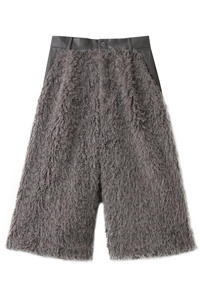 【プランク プロジェクト/PRANK PROJECT】のファーコンビハーフパンツ 人気、トレンドファッション・服の通販 founy(ファニー) 　ファッション　Fashion　レディースファッション　Fashion for Women　パンツ　Pants & Trousers　ショートパンツ・ハーフパンツ　High-Waisted & Relaxed Shorts　おすすめ　Recommended / Our Picks　ソックス　Socks, Hosiery　ハーフ　Half, Half-Length　バランス　Balance, Style Balance　フェイクファー　Faux Fur, Imitation Fur　フェイクレザー　Faux Leather, PU Leather　ロング　Long, Long-Length　エレガント 上品　Elegant　 other-1|ID: prp329100004899340 ipo3291000000036656083