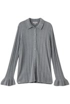 【ベアフット ドリームズ/BAREFOOT DREAMS】のコージーシックウルトラライト リブ ラッフルカフス シャツカラー カーディガン 人気、トレンドファッション・服の通販 founy(ファニー) ファッション Fashion レディースファッション Fashion for Women トップス・カットソー Cut & Sew Tops ニット Knit Tops & Sweaters カーディガン・羽織り Layered Style Cardigans シャツ・ブラウス・オフィスカジュアル Elegant Blouses & Button-Ups カーディガン Cardigan, Knitwear フェミニン Feminine, Girly thumbnail ダークブルー|ID: prp329100004899346 ipo3291000000036656134