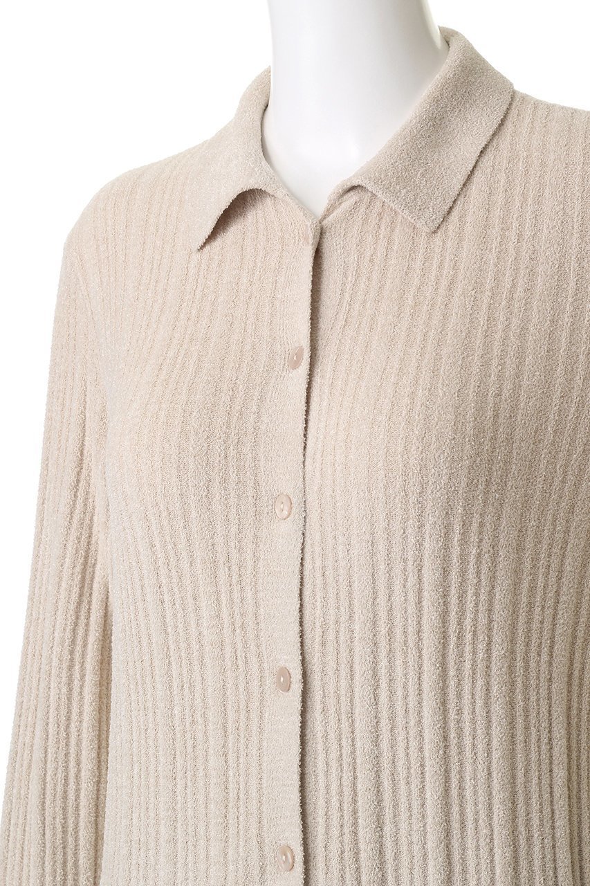 【ベアフット ドリームズ/BAREFOOT DREAMS】のコージーシックウルトラライト リブ ラッフルカフス シャツカラー カーディガン 人気、トレンドファッション・服の通販 founy(ファニー) 　ファッション　Fashion　レディースファッション　Fashion for Women　トップス・カットソー　Cut & Sew Tops　ニット　Knit Tops & Sweaters　カーディガン・羽織り　Layered Style Cardigans　シャツ・ブラウス・オフィスカジュアル　Elegant Blouses & Button-Ups　カーディガン　Cardigan, Knitwear　フェミニン　Feminine, Girly　other-5|ID: prp329100004899346 ipo3291000000036656138