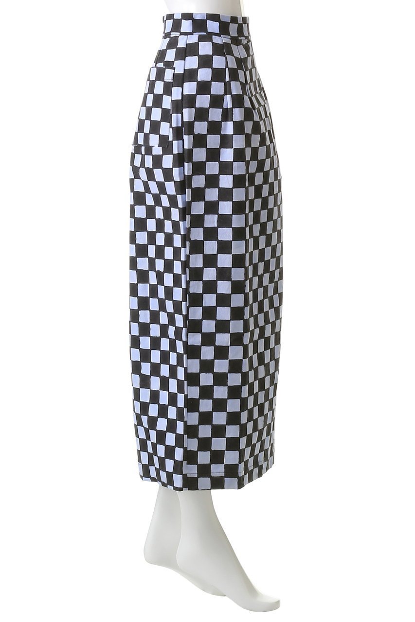 【エスゼット ブロックプリント/SZ Blockprints】のCANVAS SKIRT DOUBLE CHECK キャンバススカート 人気、トレンドファッション・服の通販 founy(ファニー) 　ファッション　Fashion　レディースファッション　Fashion for Women　スカート　Skirts　キャンバス　Canvas, Canvas Fabric　シンプル　Simple, Minimal　ダブル　Double, Double-Breasted　チェック　Check, Plaid, Tartan　フォルム　Silhouette, Form　エレガント 上品　Elegant　other-3|ID: prp329100004899349 ipo3291000000036656157