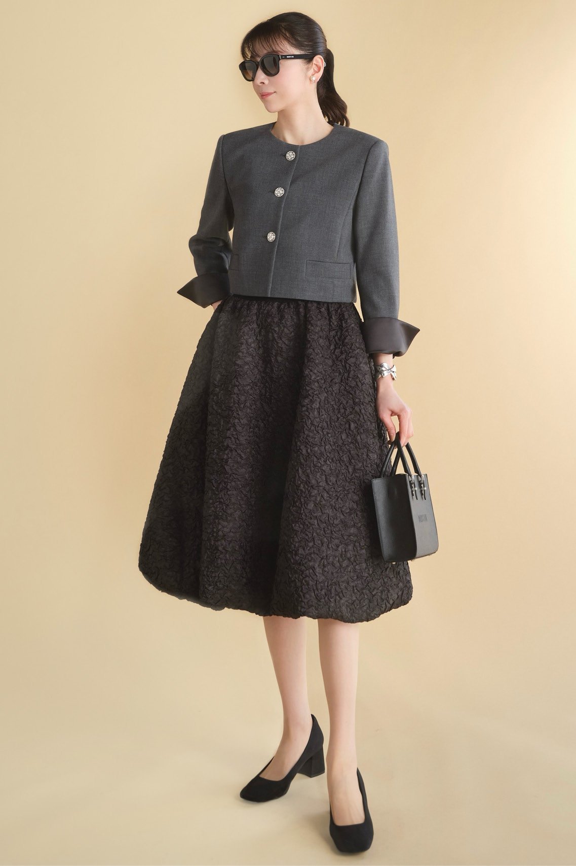 【デイジーリン/DAISY LIN】のDaisy Balloon Skirt 人気、トレンドファッション・服の通販 founy(ファニー) 　ファッション　Fashion　レディースファッション　Fashion for Women　スカート　Skirts　おすすめ　Recommended / Our Picks　エレガント 上品　Elegant　ギャザー　Gathered, Ruffled　シンプル　Simple, Minimal　ストレッチ　Stretch, Stretchy Fabric　バルーン　Balloon, Balloon Silhouette　旅行　Travel　other-7|ID: prp329100004899357 ipo3291000000036656229