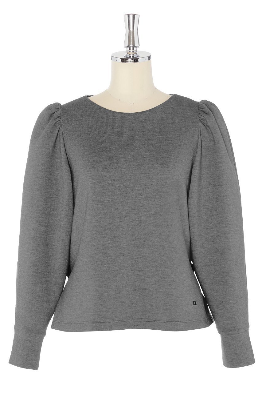 【デイジーリン/DAISY LIN】のTop “Elegant Back Flare II” インテリア・キッズ・メンズ・レディースファッション・服の通販 founy(ファニー) ファッション Fashion レディースファッション Fashion for Women トップス・カットソー Cut & Sew Tops シャツ・ブラウス・オフィスカジュアル Elegant Blouses & Button-Ups ロングTシャツ・Tシャツ Longline T-Shirts & Tees カットソー・ベーシックTシャツ Cut-and-Sewn Tops / Stretch Tees & Basics ウォッシャブル Machine Washable ギャザー Gathered, Ruffled 軽量 Lightweight, Ultra Light ショルダー Shoulder, Shoulder Strap ストレッチ Stretch, Stretchy Fabric スリーブ Sleeve, Long Sleeve / Short Sleeve なめらか Smooth, Silky Texture 人気 Popular, Best Seller パール Pearl, Pearl Accent フェミニン Feminine, Girly フレア Flare, Flared ロング Long, Long-Length エレガント 上品 Elegant リッチグレー|ID: prp329100004899358 ipo3291000000036656232