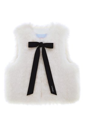 【レモンプレット/Lemonplet】のBLANCHE SHORT VEST 人気、トレンドファッション・服の通販 founy(ファニー) ファッション Fashion レディースファッション Fashion for Women アウター Coat / Outerwear Collection レディースジャケット・軽アウター Jackets ショート Short, Short Length ジャケット Jacket, Outerwear フェイクファー Faux Fur, Imitation Fur フェミニン Feminine, Girly フォーマル Formal, Dressy フロント Front, Front Design ベスト Vest, Waistcoat ポケット Pocket, Pocket Detail リボン Ribbon, Bow ロング Long, Long-Length |ID:prp329100004899366