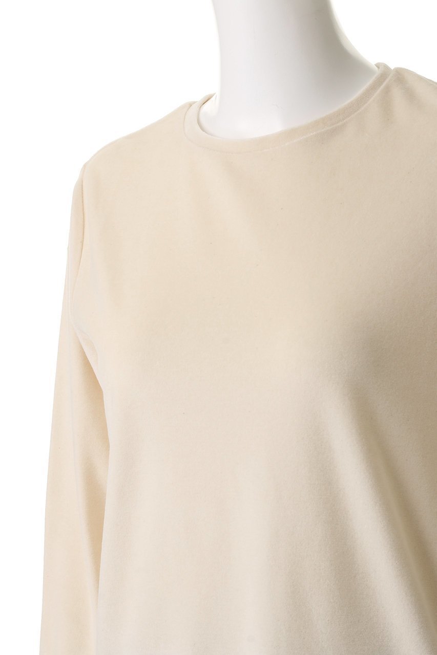 【プリスティン/PRISTINE】のベロア長袖プルオーバー 人気、トレンドファッション・服の通販 founy(ファニー) 　ファッション　Fashion　レディースファッション　Fashion for Women　トップス・カットソー　Cut & Sew Tops　シャツ・ブラウス・オフィスカジュアル　Elegant Blouses & Button-Ups　ロングTシャツ・Tシャツ　Longline T-Shirts & Tees　カジュアルプルオーバー・ニットトップス　Pullovers & Knit Tops / Casual Pullovers　カットソー・ベーシックTシャツ　Cut-and-Sewn Tops / Stretch Tees & Basics　ベロアトップス　Velour Tops / Velvet-Look Items　なめらか　Smooth, Silky Texture　シンプル　Simple, Minimal　スリーブ　Sleeve, Long Sleeve / Short Sleeve　ベロア　Velour, Soft Velvet　リラックス　Relax, Relaxed Fit　ロング　Long, Long-Length　エレガント 上品　Elegant　長袖　Long Sleeve, Full Sleeve　other-5|ID: prp329100004899375 ipo3291000000036656372