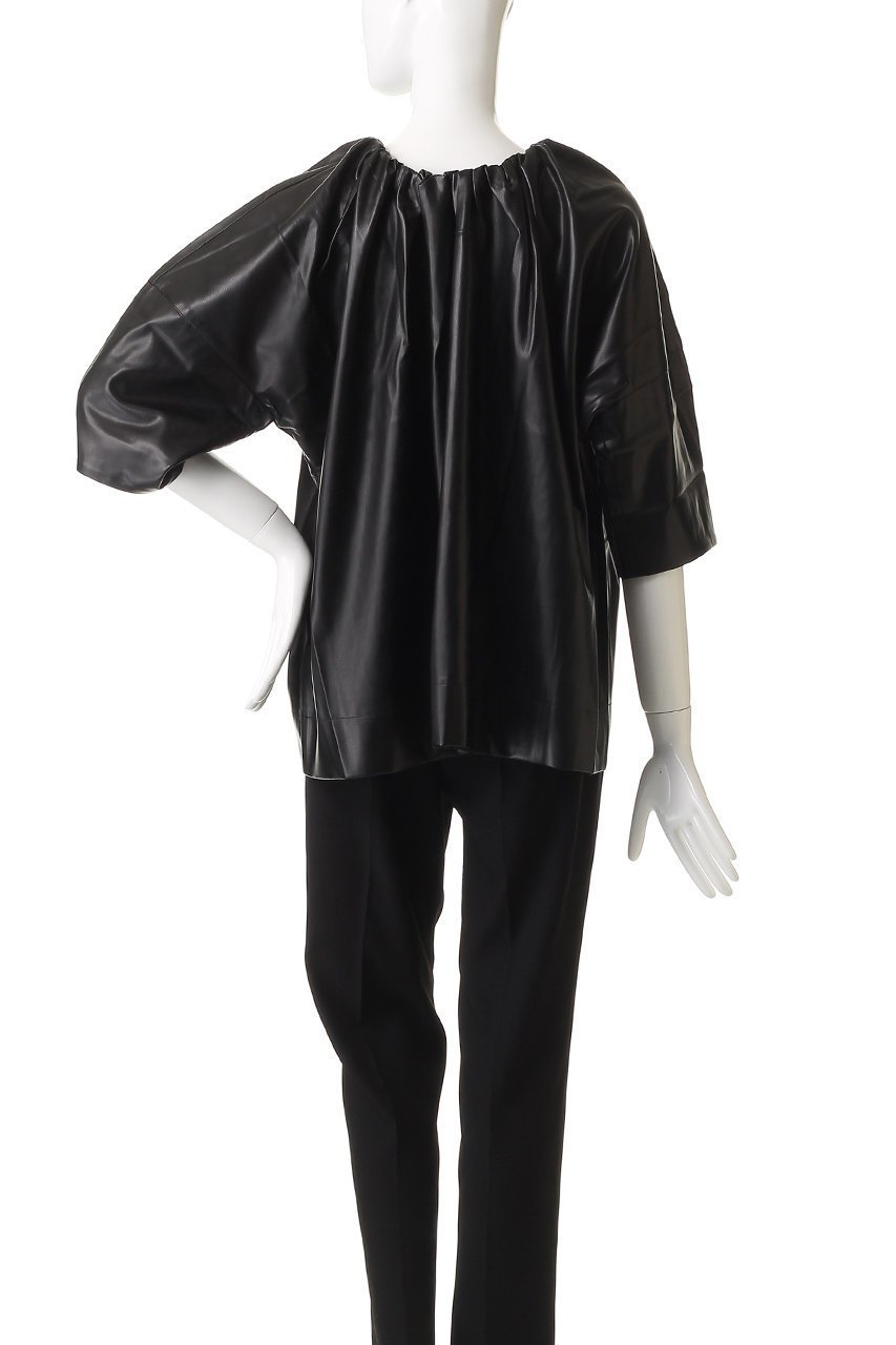 【フォーラム/FOURAM】のFAUX LEATHER SMOCK 人気、トレンドファッション・服の通販 founy(ファニー) 　ファッション　Fashion　レディースファッション　Fashion for Women　ワンピース　Dresses　チュニック　Tunic Tops & Dresses　インナー　Innerwear　ギャザー　Gathered, Ruffled　チュニック　Tunic, Long Top　other-4|ID: prp329100004899378 ipo3291000000036656409