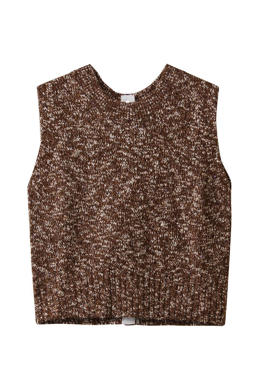 【フォーラム/FOURAM】のMELANGE SEQUNIS KNIT インテリア・キッズ・メンズ・レディースファッション・服の通販 founy(ファニー) 　ファッション　Fashion　レディースファッション　Fashion for Women　トップス・カットソー　Cut & Sew Tops　ニット　Knit Tops & Sweaters　カジュアルプルオーバー・ニットトップス　Pullovers & Knit Tops / Casual Pullovers　コンパクト　Compact, Small Size　シンプル　Simple, Minimal　フォルム　Silhouette, Form　ボトム　Bottoms, Lower Wear　リュクス　Luxury, Elegant, High-End, Chic　エレガント 上品　Elegant　A/W・秋冬　Autumn/Winter　BROWN|ID: prp329100004899379 ipo3291000000036656412