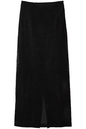 【フォーラム/FOURAM】のPUNCHING FLOCK SKIRT 人気、トレンドファッション・服の通販 founy(ファニー) ファッション Fashion レディースファッション Fashion for Women スカート Skirts ロングスカート Long Skirts / Maxi & Midi Skirts スリット Slit, Slit Detail ファブリック Fabric, Textile ロング Long, Long-Length |ID:prp329100004899383