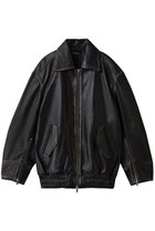 【メゾンスペシャル/MAISON SPECIAL】のOversized Real Leather Zip Blouson/オーバーサイズリアルレザージップブルゾン D.BLK(ブラック)|ID: prp329100004899398 ipo3291000000036656549