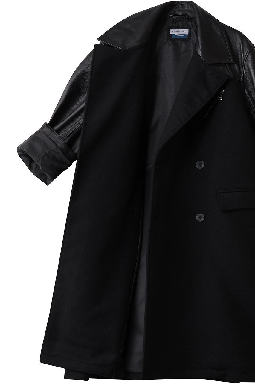 【メゾンスペシャル/MAISON SPECIAL】の【UNISEX】SHEEPレザーコンビアルスターコート 人気、トレンドファッション・服の通販 founy(ファニー) ファッション Fashion レディースファッション Fashion for Women アウター Coat / Outerwear Collection コート・ロングコート・ピーコート Long Coats, Peacoats & More ユニセックス Unisex, Genderless クラシカル Classical, Vintage-Inspired パターン Pattern, Design Print フォルム Silhouette, Form ロング Long, Long-Length other-6|ID: prp329100004899399 ipo3291000000036656568