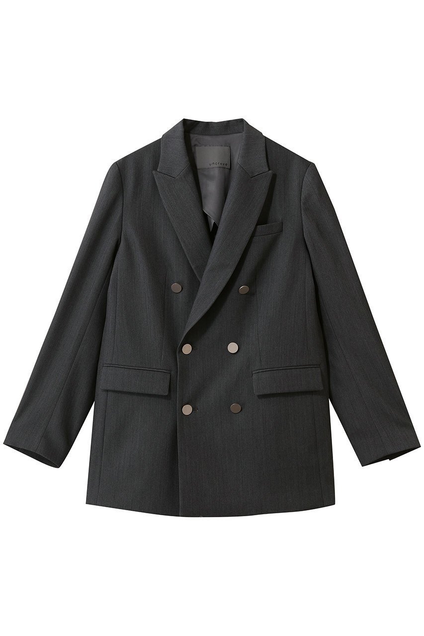 【アンクレイヴ/uncrave】のTWドビードスキン ブレザー 人気、トレンドファッション・服の通販 founy(ファニー) 　ファッション　Fashion　レディースファッション　Fashion for Women　アウター　Coat / Outerwear Collection　レディースジャケット・軽アウター　Jackets　ジャケット　Jacket, Outerwear　ストレッチ　Stretch, Stretchy Fabric　デニム　Denim, Jeans Material　バランス　Balance, Style Balance　ベーシック　Basic, Essential　メタル　Metal, Metal Parts　ワイド　Wide, Wide Fit　エレガント 上品　Elegant　 other-1|ID: prp329100004899402 ipo3291000000036656607