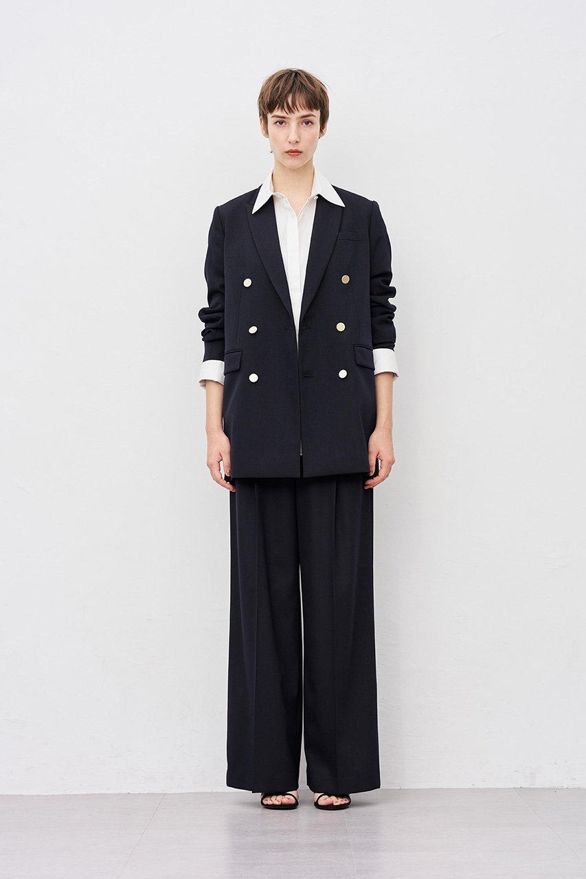 【アンクレイヴ/uncrave】のTWドビードスキン ブレザー 人気、トレンドファッション・服の通販 founy(ファニー) 　ファッション　Fashion　レディースファッション　Fashion for Women　アウター　Coat / Outerwear Collection　レディースジャケット・軽アウター　Jackets　ジャケット　Jacket, Outerwear　ストレッチ　Stretch, Stretchy Fabric　デニム　Denim, Jeans Material　バランス　Balance, Style Balance　ベーシック　Basic, Essential　メタル　Metal, Metal Parts　ワイド　Wide, Wide Fit　エレガント 上品　Elegant　other-8|ID: prp329100004899402 ipo3291000000036656620